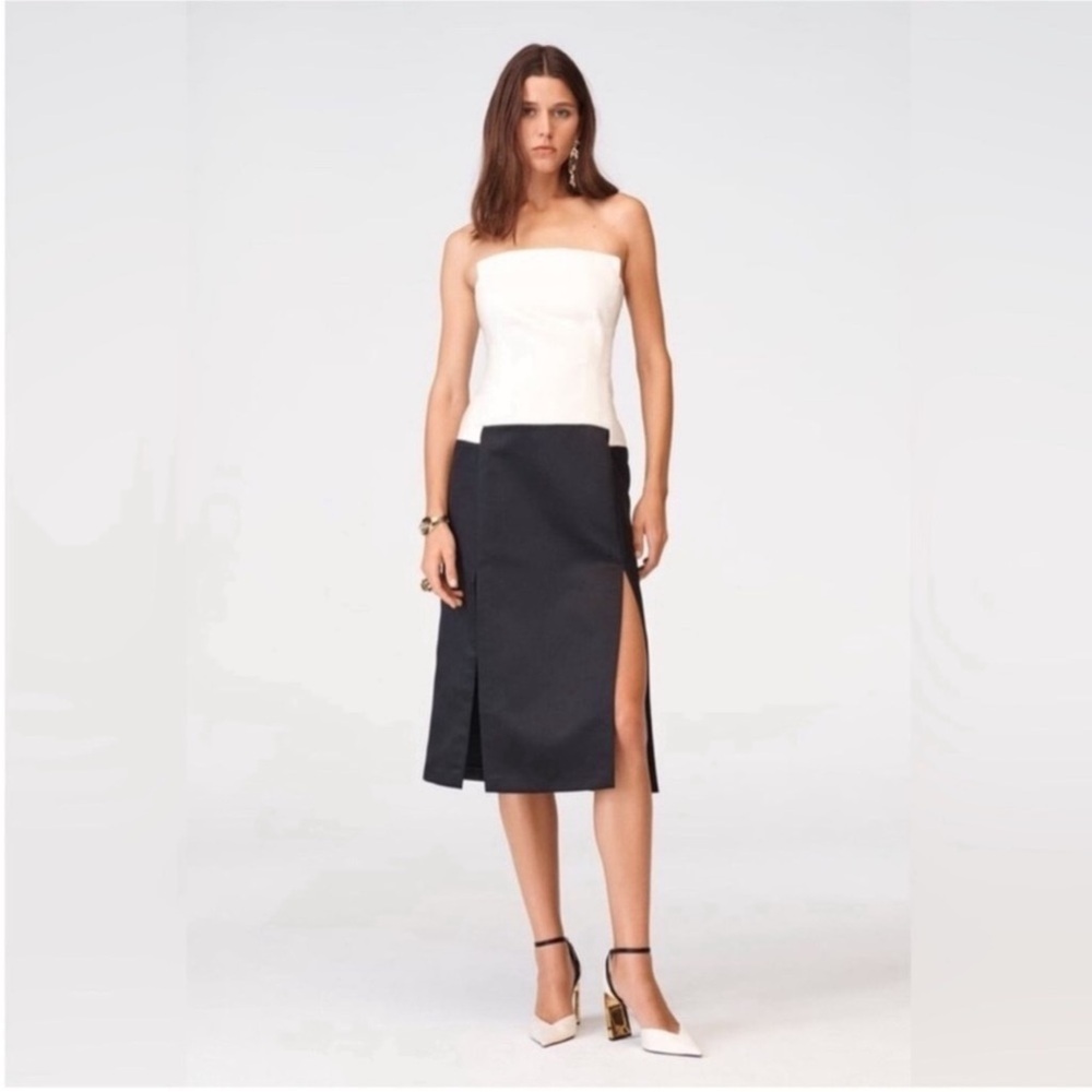 NWOT ZARA Woman ZW Collection Contrast Corset Style Dress - Limited Edition